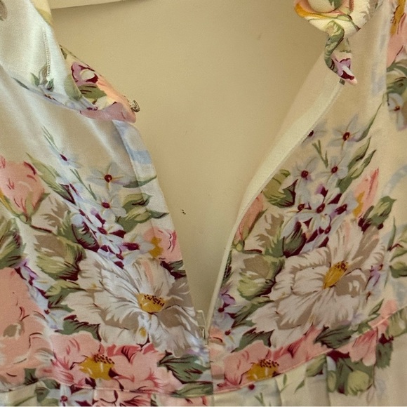 Vintage Depeche ModeChic Floral Maxi Dress in Cream and Pink - Picture 7 of 10